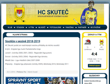 Tablet Screenshot of hcskutec.cz